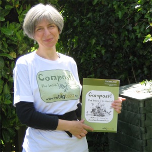 With my compost bin and my 'Compost! The (mini-)Musical' Teaching Pack
